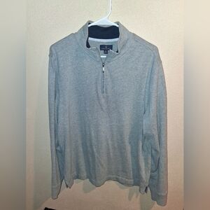 Brooks Brothers Quarter Zip Pullover 100% Cotton Sweater M